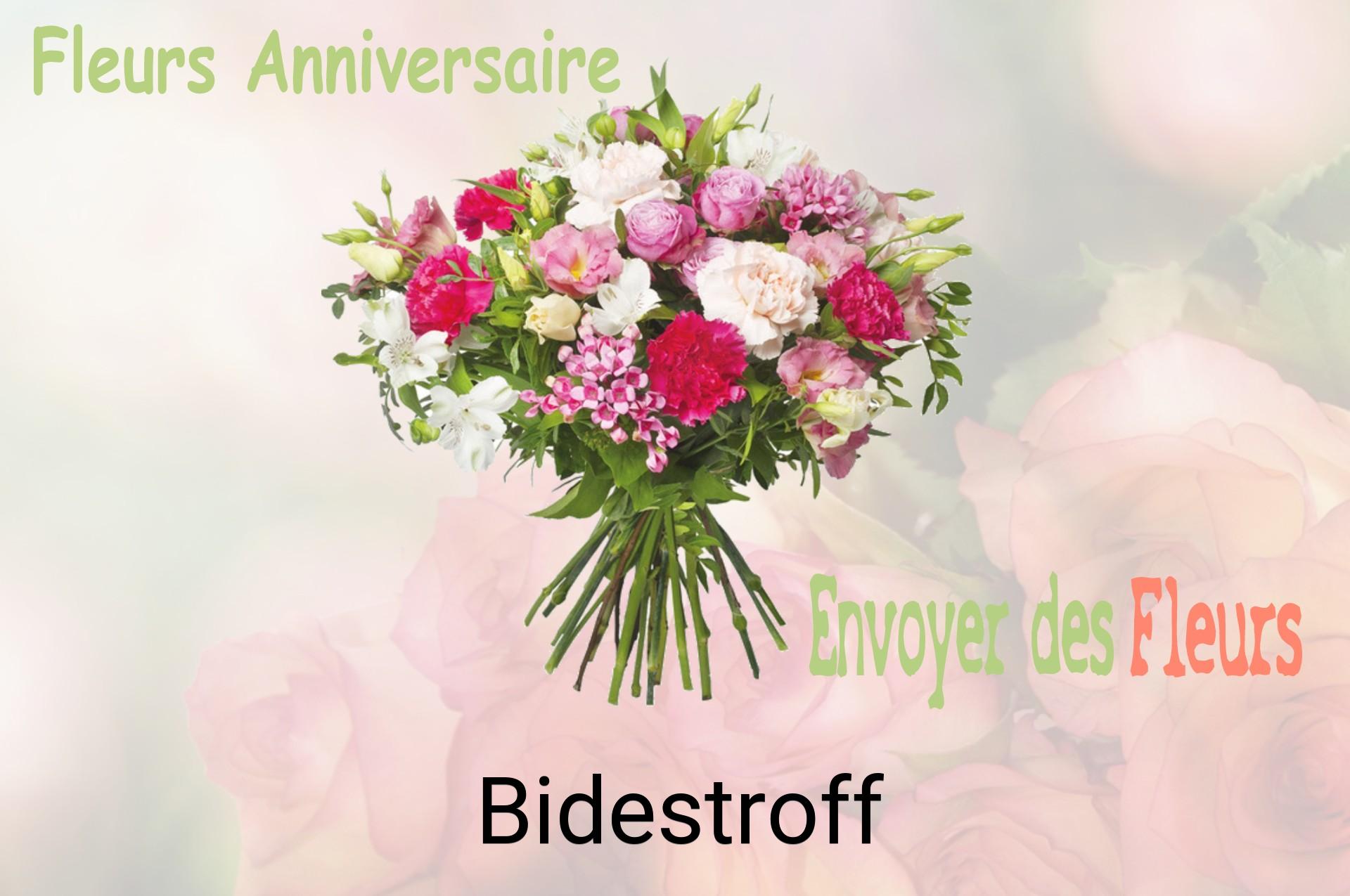 Bouquet de fleurs d’anniversaire livré à Bidestroff
