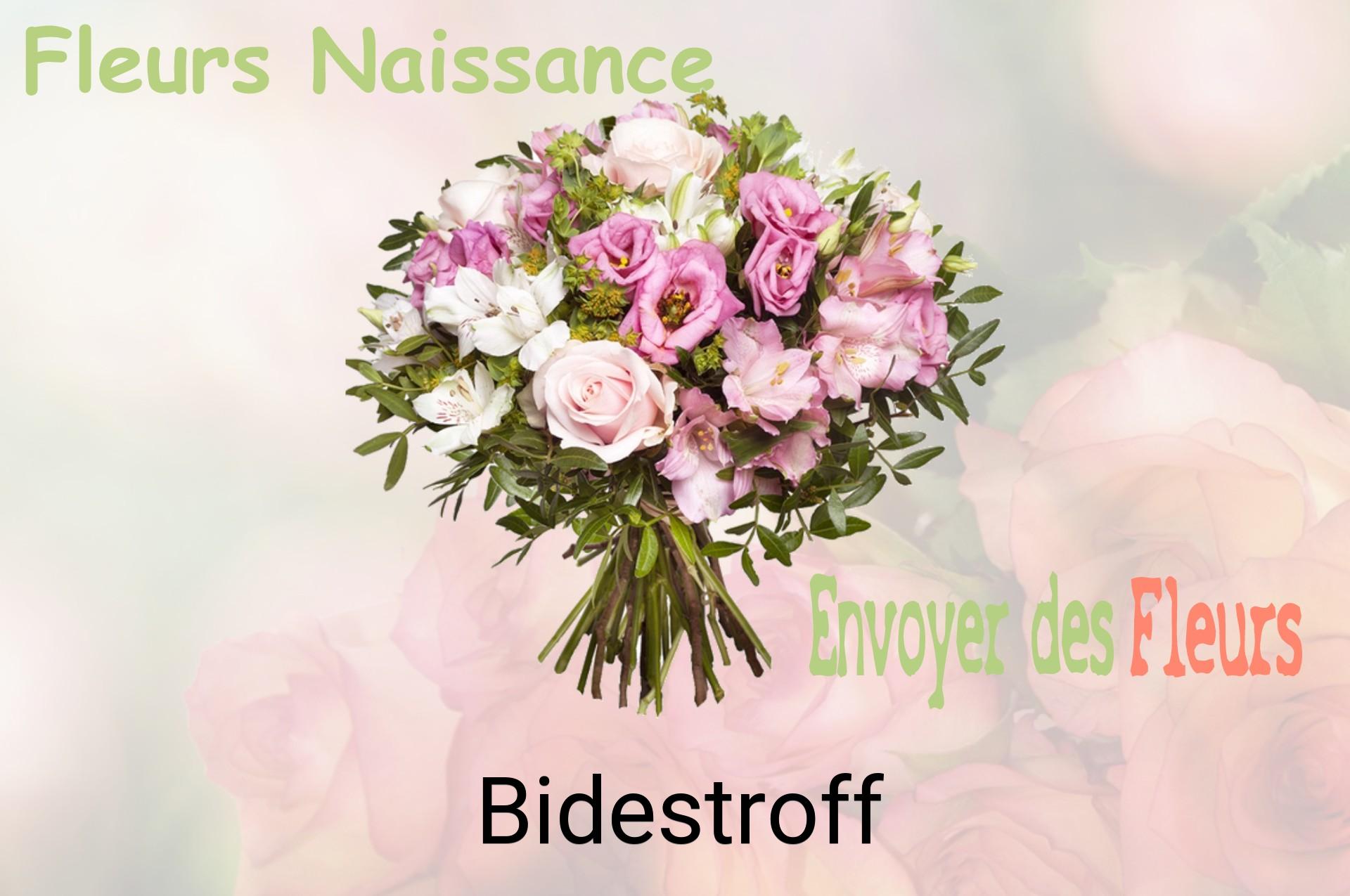 Bouquet de fleurs de naissance livré à Bidestroff