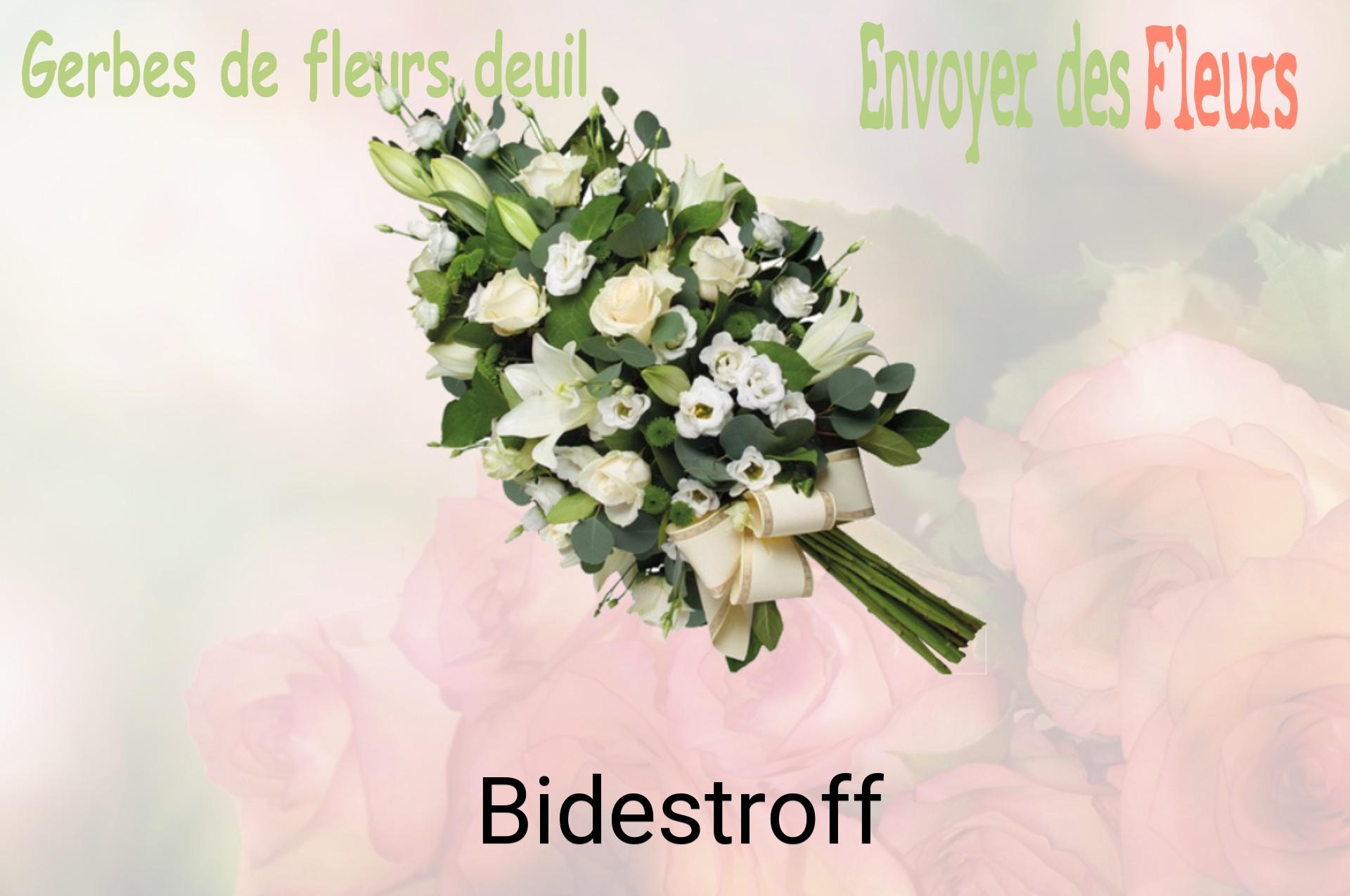 Gerbe de fleurs de deuil livrée à Bidestroff